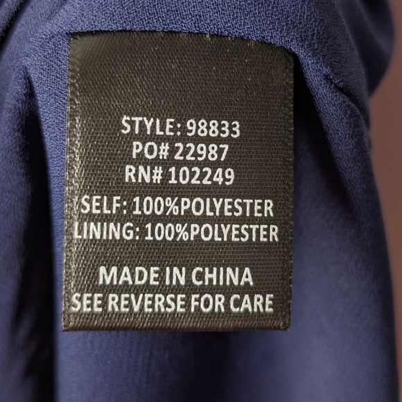 Skies Are Blue Cutout Back Maxi Floral Ruffled Dress Size Large NWT - Picture 13 of 14